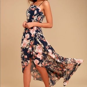 Lulu's "Reflection" Navy High-low